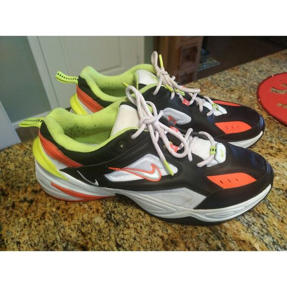 Nike M2K Tekno Running Training  Size 12 Black Neon White C12969-003 - Picture 2 of 12